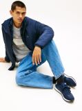 Μπλε Sneakers Με Μίξη Υφών Και Πίσω Αντίθεση  Άνδρες