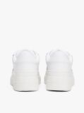 Άσπρο Essential Ρετρό Δερμάτινα Sneakers Με Σόλα Flatform  Γυναίκες