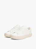 Κίτρινο Essential Δερμάτινα Sneakers Με Λεπτομέρειες Σε Αντίθεση  Γυναίκες