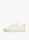 Κίτρινο Essential Δερμάτινα Sneakers Με Λεπτομέρειες Σε Αντίθεση  Γυναίκες