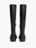Black Leather Soft Sole Knee-High Boots  Women