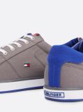 Grey Canvas Lace Up Trainers  Men