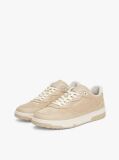 Μπεζ Δερμάτινα Sneakers Με Μίξη Υφών  Άνδρες