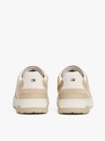 Μπεζ Δερμάτινα Sneakers Με Μίξη Υφών  Άνδρες