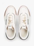 Μπεζ Δερμάτινα Ρετρό Sneakers Με Μίξη Υφών  Άνδρες