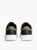 Μαύρο Δερμάτινα Sneakers Με Μίξη Υφών  Άνδρες