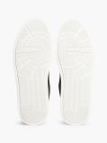 Μαύρο Δερμάτινα Sneakers Με Μίξη Υφών  Άνδρες