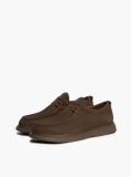 Καφέ Δερμάτινα Δετά Loafers Με Moc Μύτη  Άνδρες