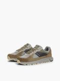 Grey Suede Mixed Texture Cleat Sneakers  Men