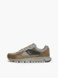 Grey Suede Mixed Texture Cleat Sneakers  Men