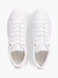 Άσπρο Δερμάτινα Sneakers Court  Γυναίκες