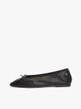 Black TH Monogram Leather Ballerinas  Women