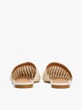 Beige Crochet TH Monogram Plaque Mules  Women