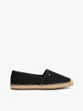 Black Flag Embroidery Canvas Espadrilles  Women