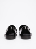 Black Patent Leather Loafers  Women