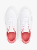 Άσπρο Δερμάτινα Sneakers Με Colour-Pop Λεπτομέρειες  Γυναίκες
