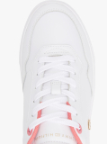 Άσπρο Δερμάτινα Sneakers Με Colour-Pop Λεπτομέρειες  Γυναίκες