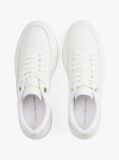 Άσπρο Δερμάτινα Sneakers Σε Στιλ Πλατφόρμας  Γυναίκες
