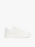 Άσπρο Δερμάτινα Sneakers Σε Στιλ Πλατφόρμας  Γυναίκες