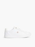 Άσπρο Δερμάτινα Sneakers Court Με Μονόγραμμα TH  Γυναίκες