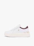 Multi Metallic Heel Leather Platform Trainers  Women