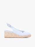 Blue Hemp Slingback Wedge Espadrilles  Women