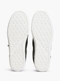 Μαύρο Δερμάτινα Sneakers Με Μίξη Υφών  Γυναίκες