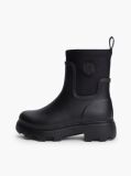 Black TH Monogram Cleat Rain Boots  Women