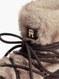 Brown Faux Fur Water Resistant Suede Snow Boots  Women