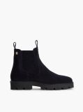 Blue Suede TH Monogram Panel Chelsea Boots  Women