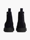 Blue Suede TH Monogram Panel Chelsea Boots  Women
