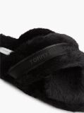 Μαύρο Παντόφλες Με Συνθετική Γούνα  Γυναίκες