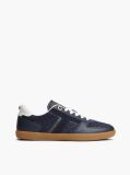 Μπλε Δερμάτινα Sneakers Με Ανάγλυφο Σχέδιο TH Monogram   Γυναίκες