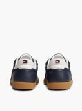 Μπλε Δερμάτινα Sneakers Με Ανάγλυφο Σχέδιο TH Monogram   Γυναίκες