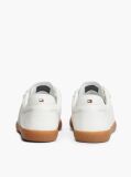 Beige Embossed TH Monogram Leather Sneakers  Women