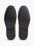 Brown Suede Fringe Horsebit Loafers  Women