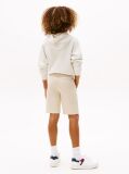 Beige Belted Woven Shorts  Boys