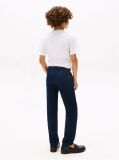 Blue Linen Blend Drawstring Trousers  Boys