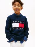Blue Heritage Flag Chunky Knit Jumper  Boys