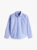 Blue Stretch Cotton Poplin Shirt  Boys