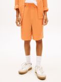 Orange Linen Blend Relaxed Shorts  Boys