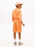 Orange Linen Blend Relaxed Shorts  Boys