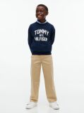 Blue Logo Sueded Crew Neck Sweatshirt  Boys