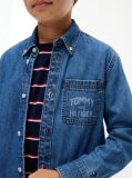 Denim Regular Fit Faded Logo Denim Shirt  Boys