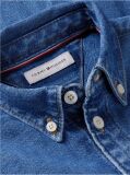 Denim Regular Fit Faded Logo Denim Shirt  Boys