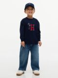 Blue Tommy Tartan Interlock Long Sleeve T-Shirt  Boys