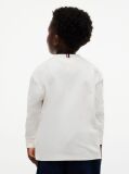 White Tommy Tartan Interlock Long Sleeve T-Shirt  Boys