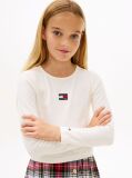White Heritage Extra Slim Long Sleeve T-Shirt  Girls
