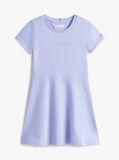 Purple Essential Logo Slim Skater Dress  Girls