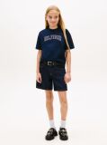 Μπλε T-Shirt Με Λογότυπο Και Κλασική Λαιμόκοψη  Κορίτσια